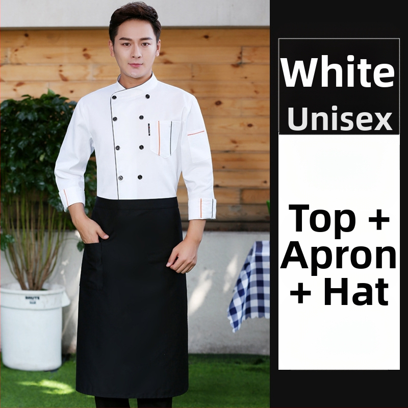 Toitlustuskoka riided Lühikeste varrukatega meeste ja naiste restorani restorani hotelli köögi koka tööriided suvised suveriided
