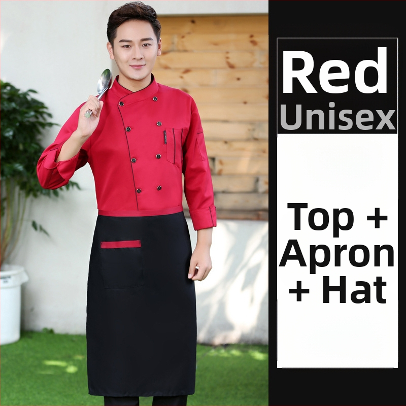 Toitlustuskoka riided Lühikeste varrukatega meeste ja naiste restorani restorani hotelli köögi koka tööriided suvised suveriided