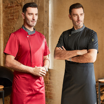 Kohakokk Kelner Lühikeste varrukatega Suvine Naiste Hotelli Teemaja Lääne Restoran Restorani Peakokk Tööriiete Töötaja