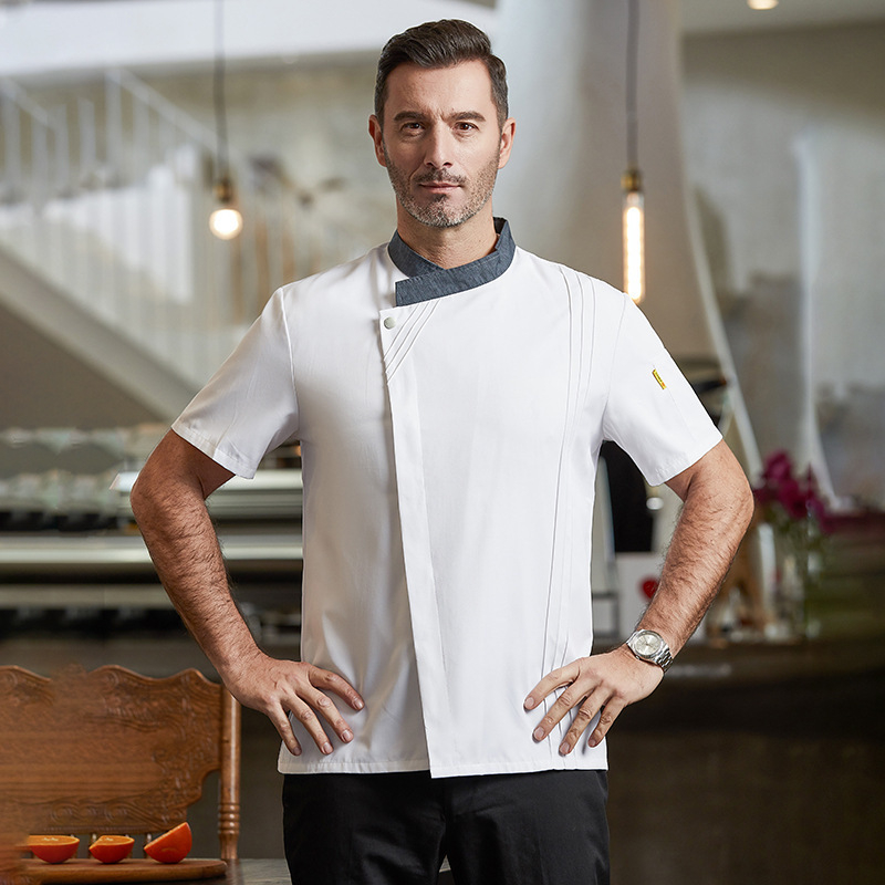 Kohakokk Kelner Lühikeste varrukatega Suvine Naiste Hotelli Teemaja Lääne Restoran Restorani Peakokk Tööriiete Töötaja