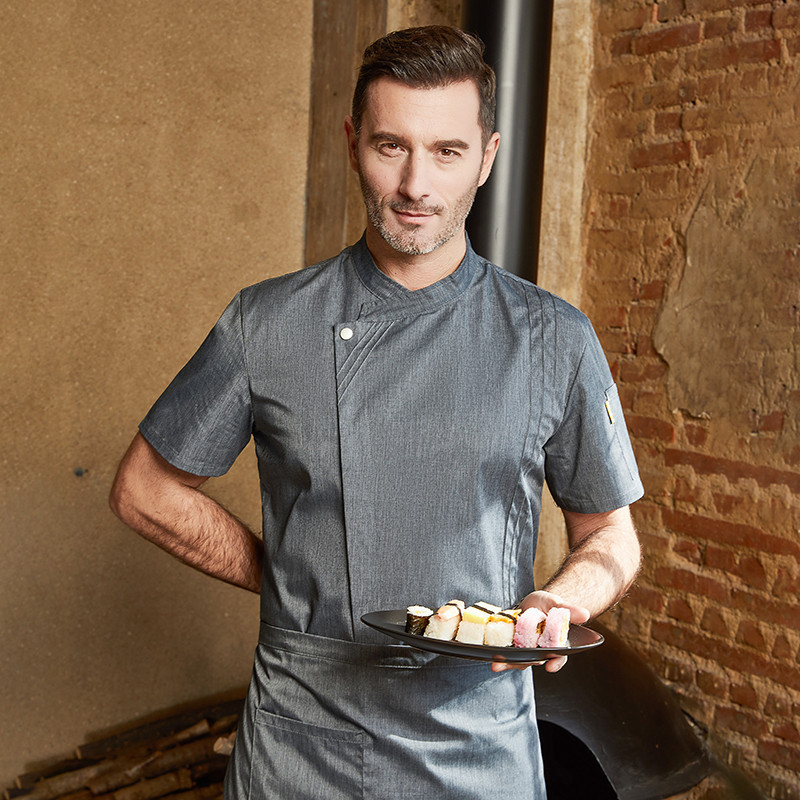 Kohakokk Kelner Lühikeste varrukatega Suvine Naiste Hotelli Teemaja Lääne Restoran Restorani Peakokk Tööriiete Töötaja