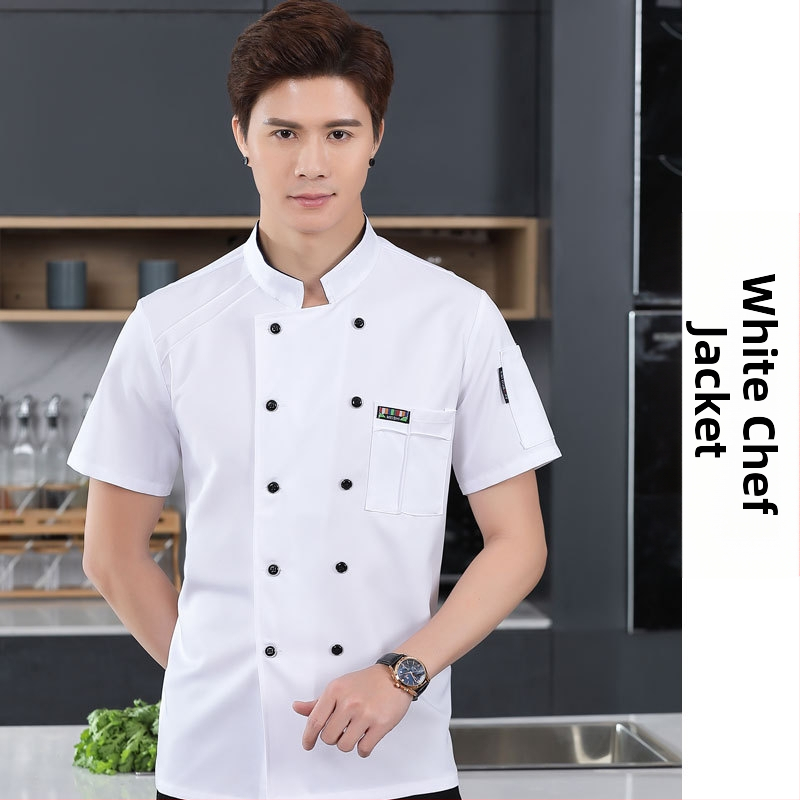 Meeste koka tööriided, sügis ja talv, lääne hotelli toit, paksendatud, pikkade varrukatega köögiriided, suvised kokariided, lühikeste varrukatega kokariided