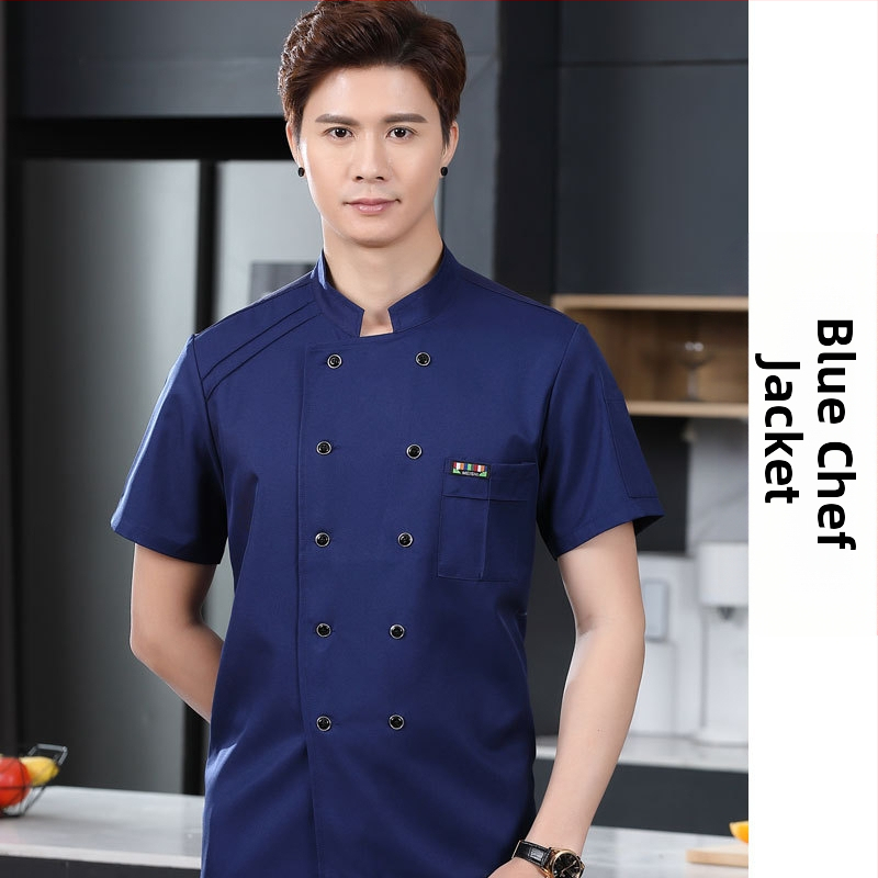 Meeste koka tööriided, sügis ja talv, lääne hotelli toit, paksendatud, pikkade varrukatega köögiriided, suvised kokariided, lühikeste varrukatega kokariided