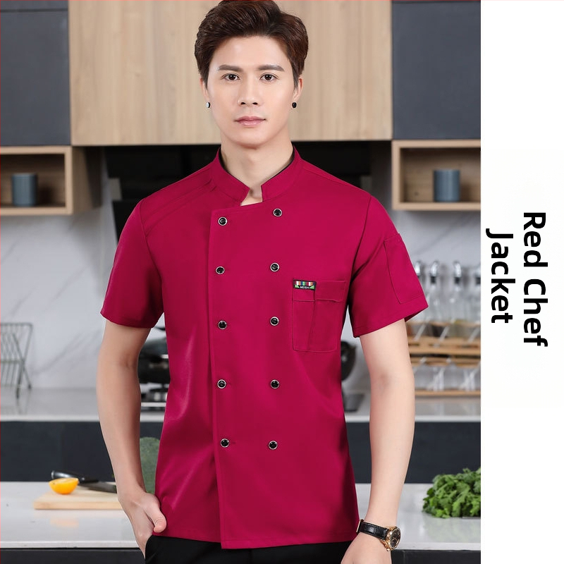 Meeste koka tööriided, sügis ja talv, lääne hotelli toit, paksendatud, pikkade varrukatega köögiriided, suvised kokariided, lühikeste varrukatega kokariided