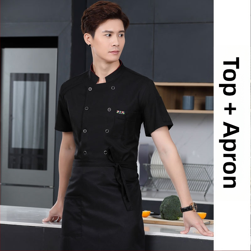 Meeste koka tööriided, sügis ja talv, lääne hotelli toit, paksendatud, pikkade varrukatega köögiriided, suvised kokariided, lühikeste varrukatega kokariided