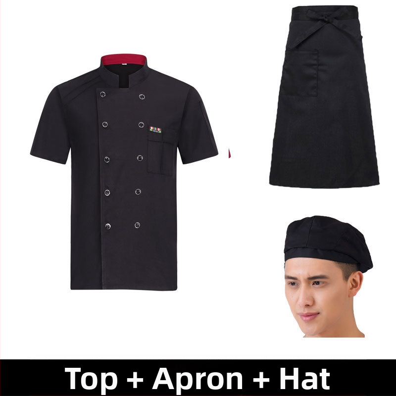 Meeste koka tööriided, sügis ja talv, lääne hotelli toit, paksendatud, pikkade varrukatega köögiriided, suvised kokariided, lühikeste varrukatega kokariided