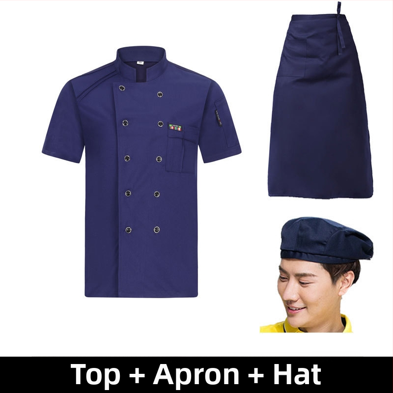 Meeste koka tööriided, sügis ja talv, lääne hotelli toit, paksendatud, pikkade varrukatega köögiriided, suvised kokariided, lühikeste varrukatega kokariided