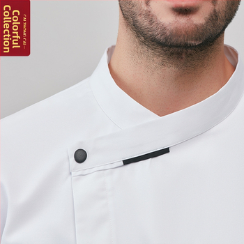 Meeste toitlustuskoka tööriided, kolmeveerandvarrukalised, suvised hotelli- ja restorani köögikomplektid, lääne restorani köögimööbli komplekt