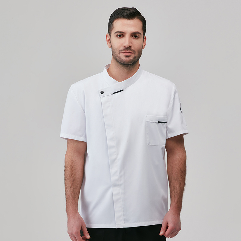 Meeste toitlustuskoka tööriided, kolmeveerandvarrukalised, suvised hotelli- ja restorani köögikomplektid, lääne restorani köögimööbli komplekt