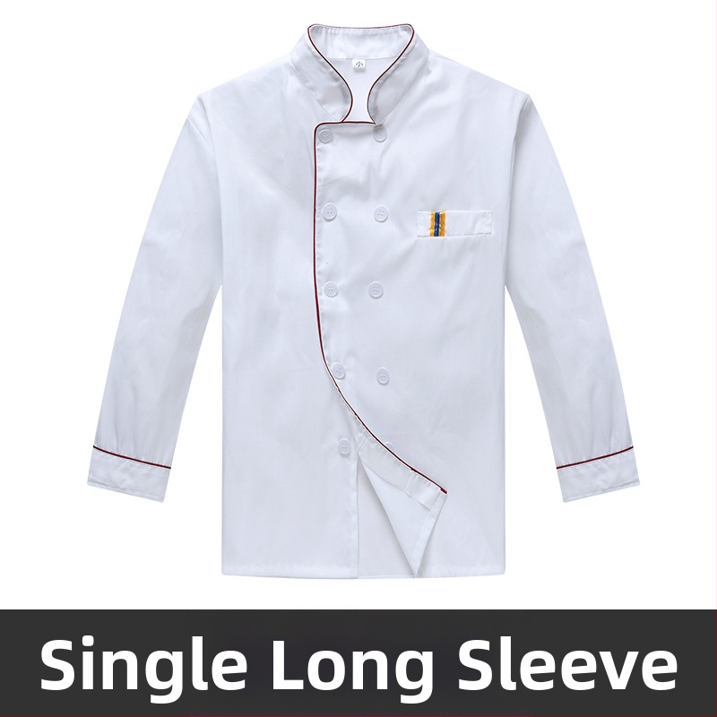 Мъжко работно облекло за готвачи с къс ръкав, лятно дишащо облекло за кетъринг, с дълъг ръкав, кухненско облекло за столова, големи размери