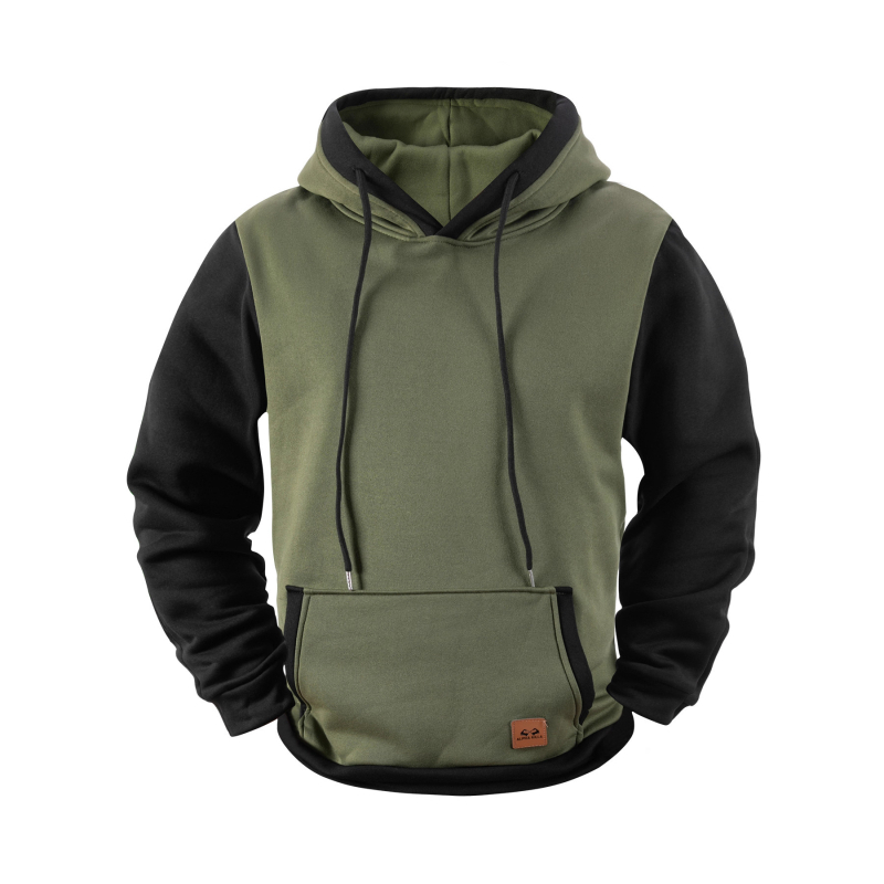 Prekogranična zimska nova muška majica s kapuljačom, široka pulover s flis podstavom, europska i američka muška sportska ležerna jakna