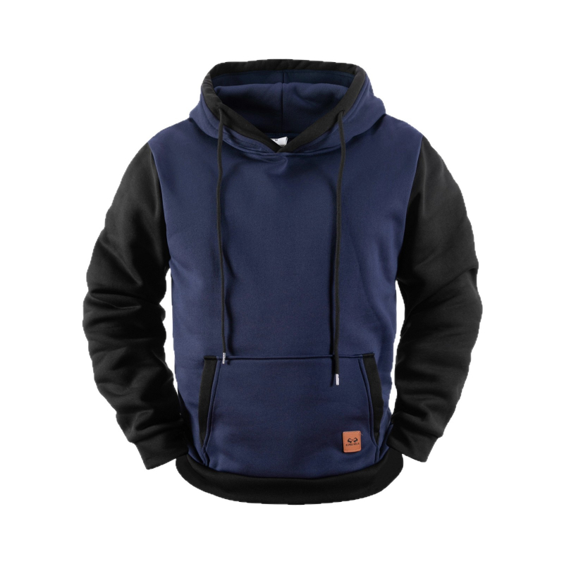 Prekogranična zimska nova muška majica s kapuljačom, široka pulover s flis podstavom, europska i američka muška sportska ležerna jakna