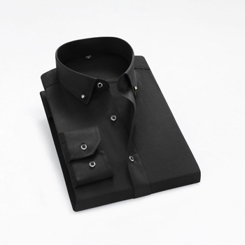 2023. gada jauns krekls ar dimanta pogu, vienkrāsains krekls, ikdienas vīriešu krekls ar garām piedurknēm, biznesa profesionāls balts krekls