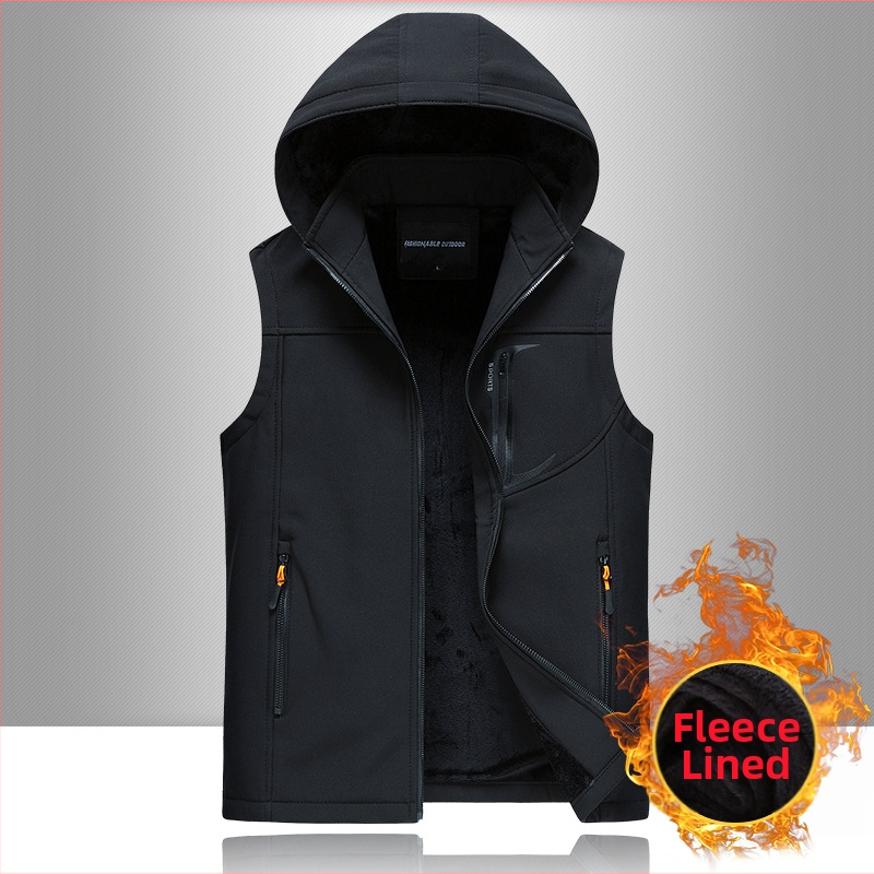 Трансгранична продажба на едро на пролетен мек елек за навън, топъл, за средна и възрастна възраст, моден, модерен кадифен елек за мъже, еднокомпонентен, доставка