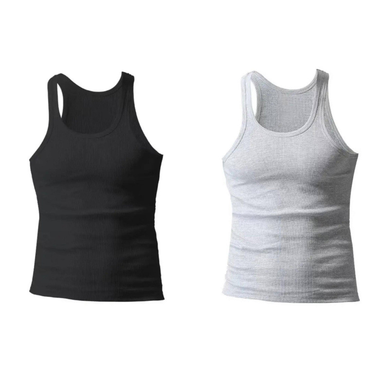 Vyriška liemenė su siūlais, sunki, balta, apvaliu kaklu, amerikietiško stiliaus, aptempta, elastinga, laisvalaikio, kvėpuojanti, prakaitą sugerianti liemenė