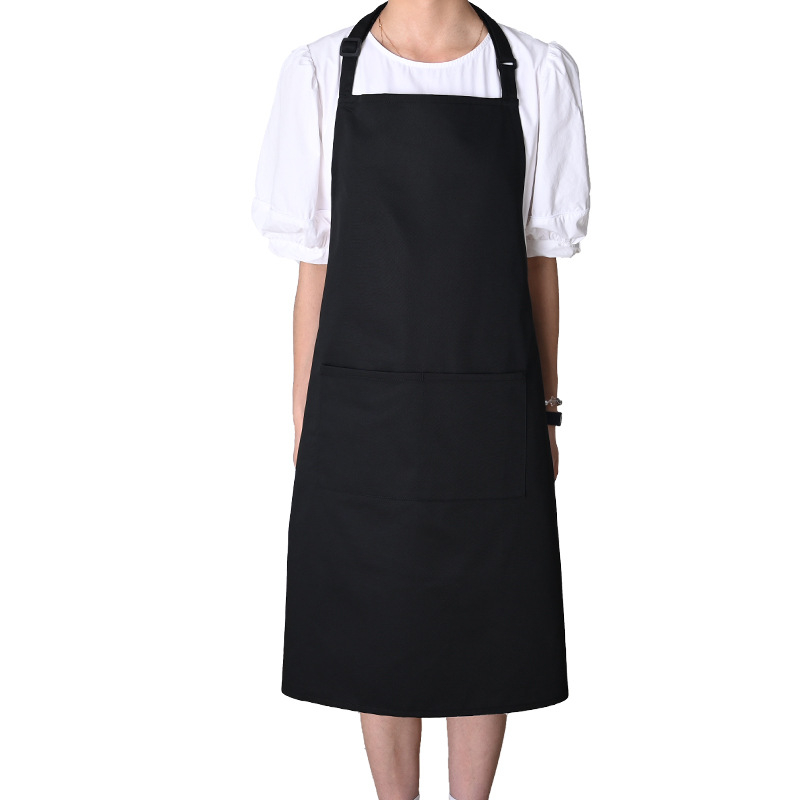 Karštai parduodama tarpvalstybinė kepsninės prijuostė iš poliesterio ir medvilnės, spausdinamas logotipas, šefo vyriška ir moteriška pora, atspari vandeniui ir aliejui