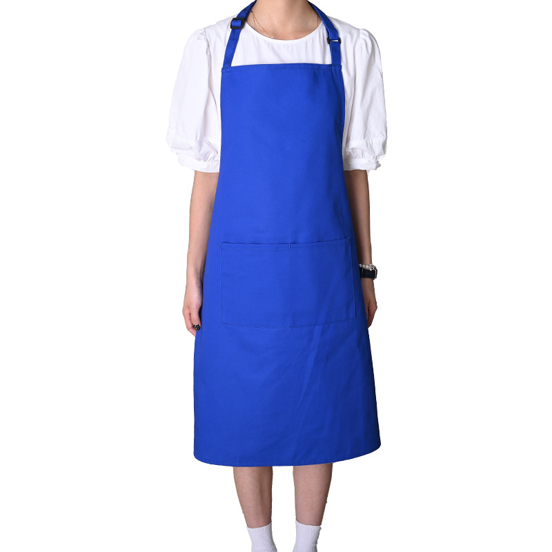 Karštai parduodama tarpvalstybinė kepsninės prijuostė iš poliesterio ir medvilnės, spausdinamas logotipas, šefo vyriška ir moteriška pora, atspari vandeniui ir aliejui