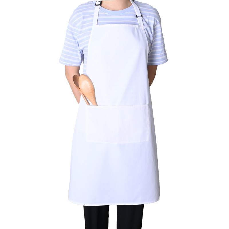 Karštai parduodama tarpvalstybinė kepsninės prijuostė iš poliesterio ir medvilnės, spausdinamas logotipas, šefo vyriška ir moteriška pora, atspari vandeniui ir aliejui