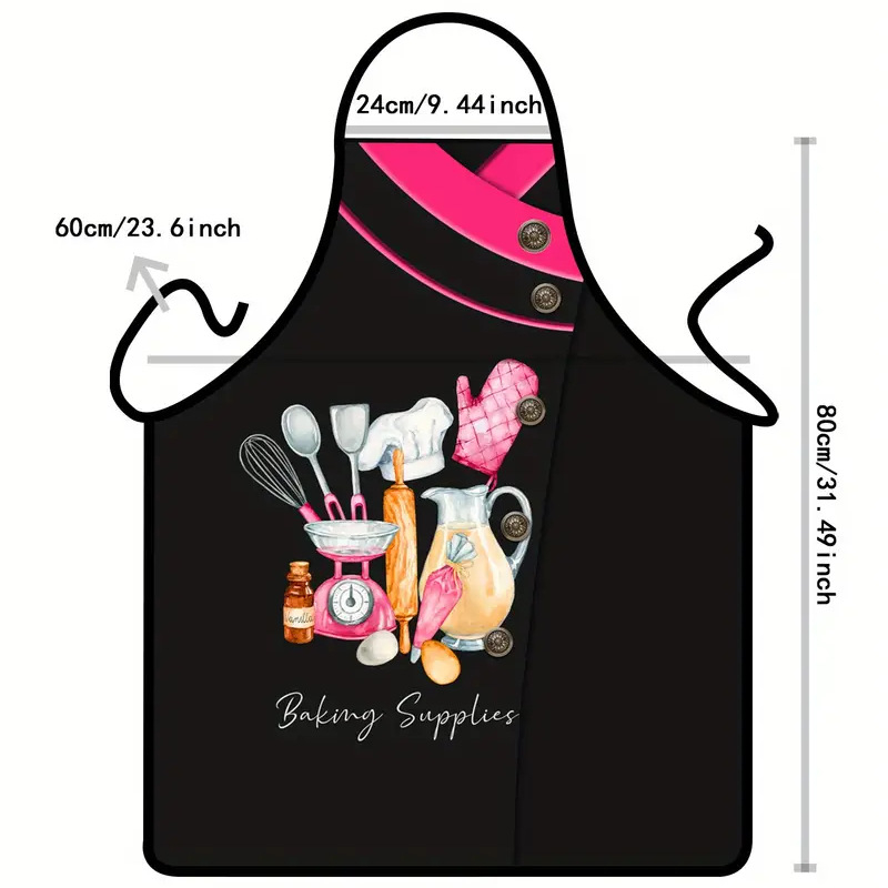 Tarpvalstybinis 3D skaitmeninio spausdinimo kaklo berankovis prijuostės virtuvės seilinukas su seilinuku, didmeninė prekyba baristų kepimo kombinezonais