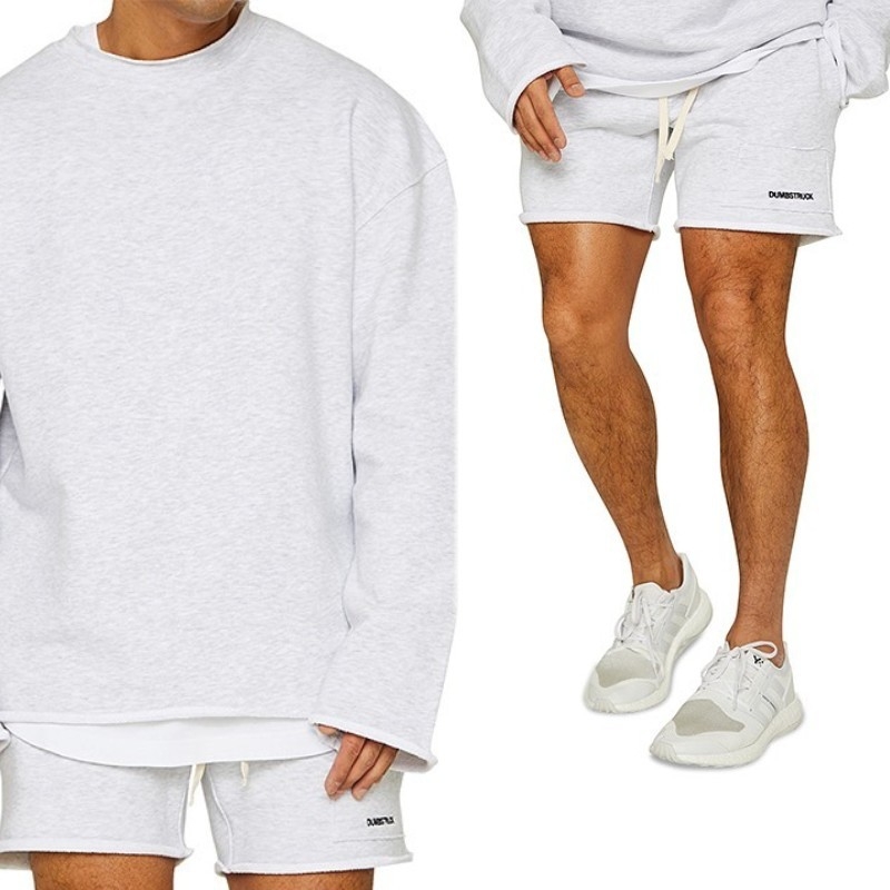 Muscle Fitness Trendikas Brändi Sport Treeningülikond Kampsun Meeste Lühikesed Püksid Ülikond Jooksupüksid Lahtised Pikkade Varrukatega Topid