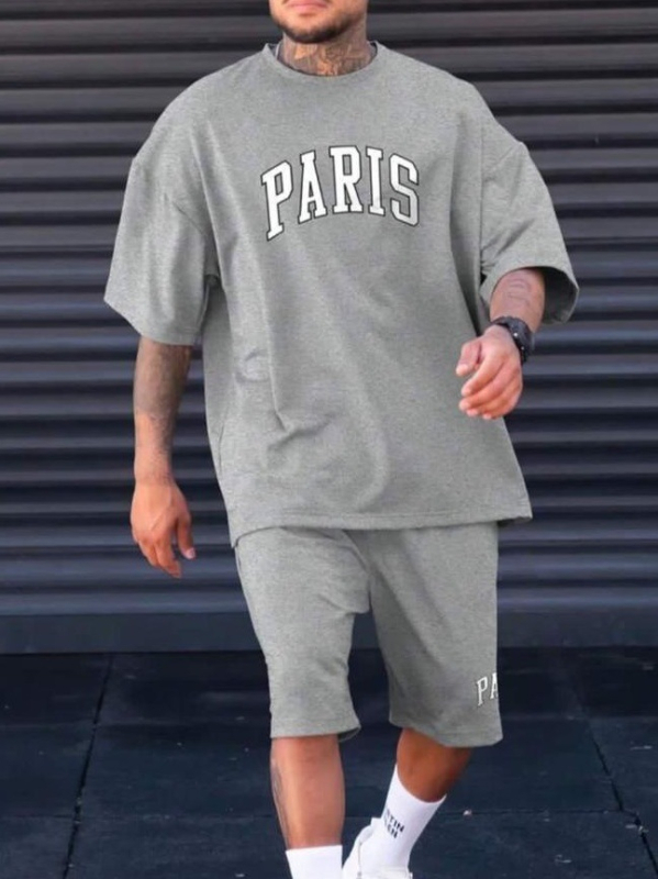 Lühikeste varrukatega T-särk 2024. aasta õhuke suvine moodne lahtine lihtne universaalne kaheosaline ME2-MA1