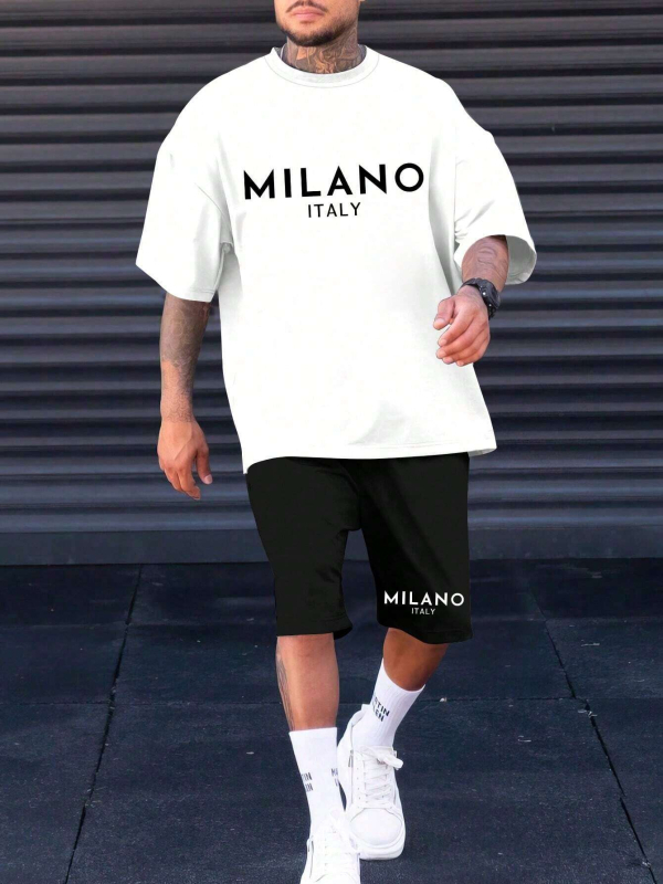 Lühikeste varrukatega T-särk 2024. aasta õhuke suvine moodne lahtine lihtne universaalne kaheosaline ME2-MA1