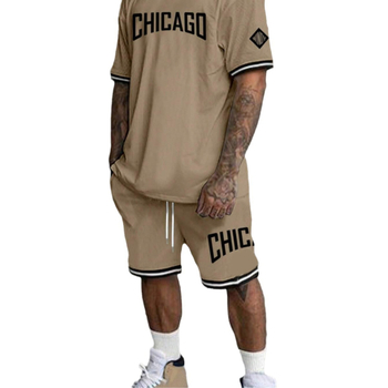 Lühikeste varrukatega meeste T-särk, suvine uusmoodne mustvalge disainiga ülikond nr 23 ME2-MA1