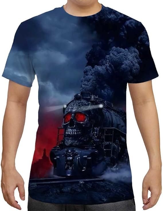 Stil european și american, serie de animații 3D cu animale, bărbați și femei, casual, mânecă scurtă, imprimare digitală 3D, tricou creativ cu mânecă scurtă