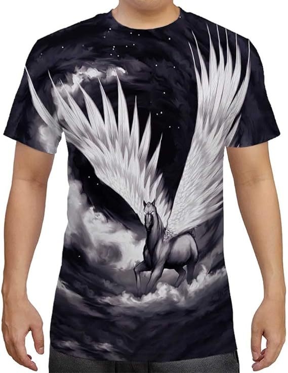 Stil european și american, serie de animații 3D cu animale, bărbați și femei, casual, mânecă scurtă, imprimare digitală 3D, tricou creativ cu mânecă scurtă