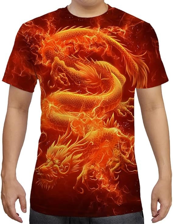 Stil european și american, serie de animații 3D cu animale, bărbați și femei, casual, mânecă scurtă, imprimare digitală 3D, tricou creativ cu mânecă scurtă