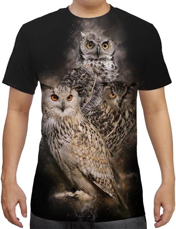 Stil european și american, serie de animații 3D cu animale, bărbați și femei, casual, mânecă scurtă, imprimare digitală 3D, tricou creativ cu mânecă scurtă