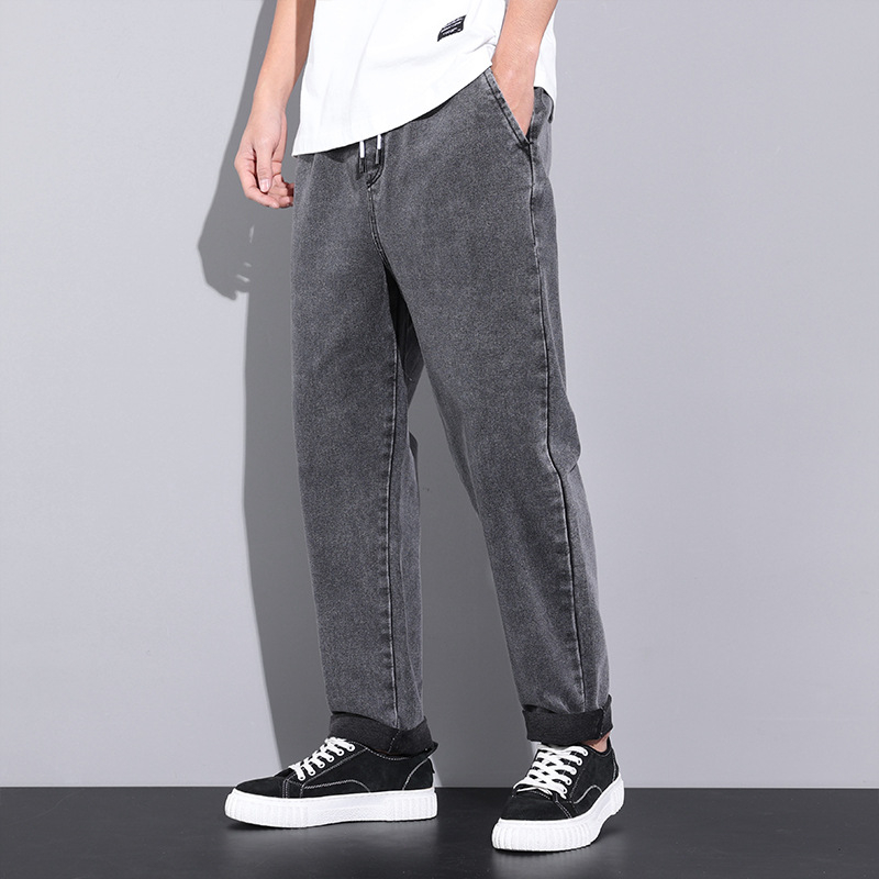 Amerikietiško stiliaus retro džinsai vyriškos rudens ir žiemos laisvos, tiesios, plačios kelnės, mados prekės ženklas 2024 m. Naujos ilgos kelnės pavasariui ir rudeniui