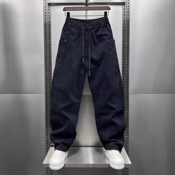 Blugi vintage de primăvară și toamnă 2025, pantaloni la modă de marcă Machete, pantaloni sport spălați vintage, stil american