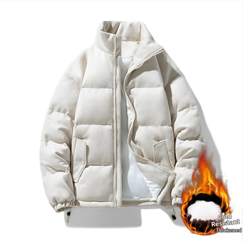 Meeste piiriülene talvine puuvillase polstriga jope, meeste seemisnahast puuvillase polstriga jope, püstkraega moodne universaalne leivajope, puuvillase polstriga jope komplekt, trükisega