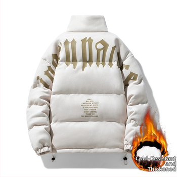 Meeste piiriülene talvine puuvillase polstriga jope, meeste seemisnahast puuvillase polstriga jope, püstkraega moodne universaalne leivajope, puuvillase polstriga jope komplekt, trükisega