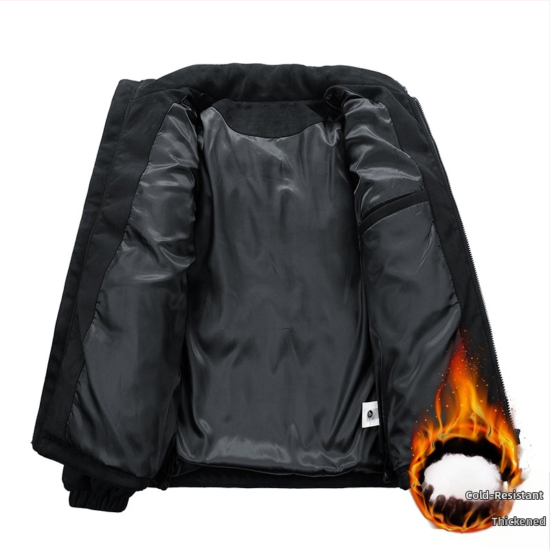 Мъжко зимно яке с памучна подплата, мъжко велурено яке с памучна подплата и яка, модно яке за хляб с памучна подплата, комплект яке с щампа
