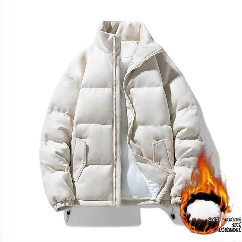 Meeste piiriülene talvine puuvillase polstriga jope, meeste seemisnahast puuvillase polstriga jope, püstkraega moodne universaalne leivajope, puuvillase polstriga jope komplekt, trükisega