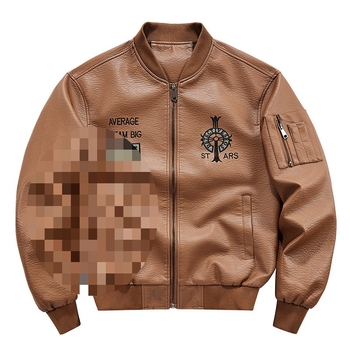 Tarpvalstybinė didmeninė prekyba odiniais vyriškais paltais, rudens ir žiemos, nauja, skalbta odinė striukė, plius dydžio vyriškas paltas su beisbolo apykakle, siuvinėta juostele