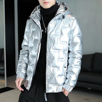 2024. aasta uued Korea stiilis puuvillased meeste lühikesed läikivad pesemisvabad tudengipükste talvemoe paksendatud meeste topid