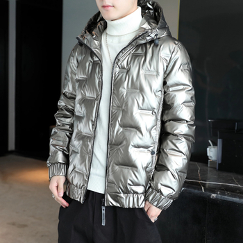 2024. aasta uued Korea stiilis puuvillased meeste lühikesed läikivad pesemisvabad tudengipükste talvemoe paksendatud meeste topid