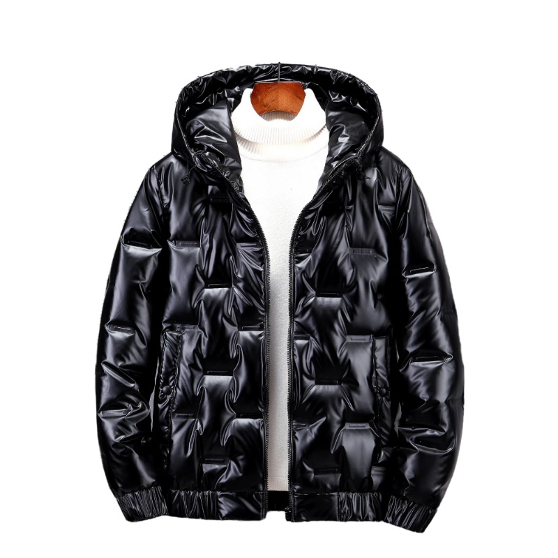 2024. aasta uued Korea stiilis puuvillased meeste lühikesed läikivad pesemisvabad tudengipükste talvemoe paksendatud meeste topid