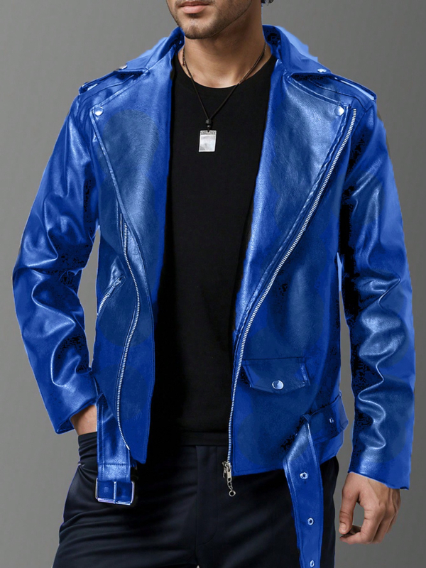 24 rudens naujas vyriškas aukštos kokybės, plonas, odinis švarkas su atvartu, per petį, britiškos mados baikerių odinis švarkas