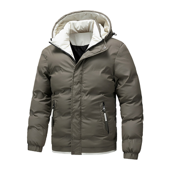 Трансгранично зимно яке с качулка за момчета през 2024 г., топло памучно яке от американска модна марка, универсално