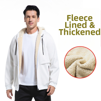 Határokon átnyúló, európai méretű, népszerű tavaszi és őszi vastagított báránypolár pulóver szett, Carhartt stílusú meleg kabát, munkaruha stílus, testreszabható