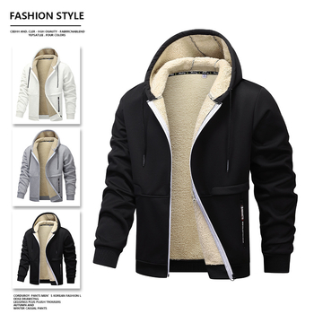 Трансграничен европейски размер, горещо продаван пролетен и есенен комплект суитчър от агнешко руно, топло яке Carhartt Style, работно облекло, стил, може да бъде персонализиран