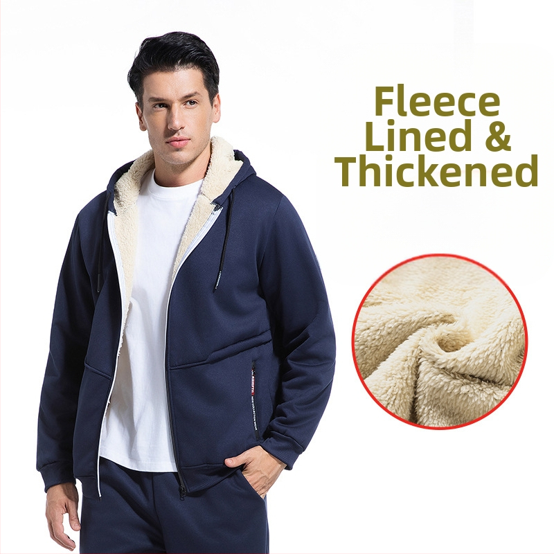 Трансграничен европейски размер, горещо продаван пролетен и есенен комплект суитчър от агнешко руно, топло яке Carhartt Style, работно облекло, стил, може да бъде персонализиран