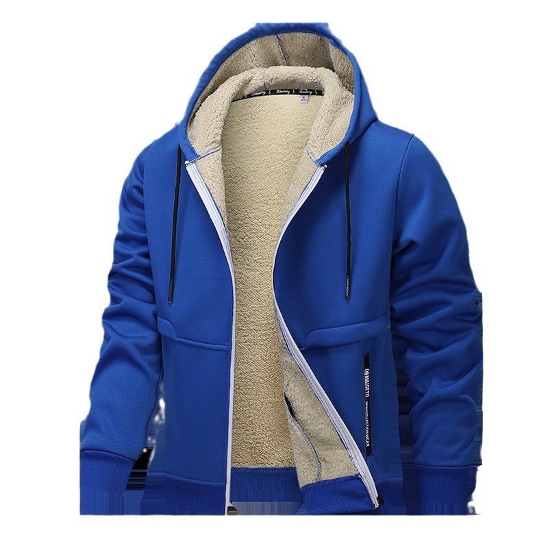 Határokon átnyúló, európai méretű, népszerű tavaszi és őszi vastagított báránypolár pulóver szett, Carhartt stílusú meleg kabát, munkaruha stílus, testreszabható