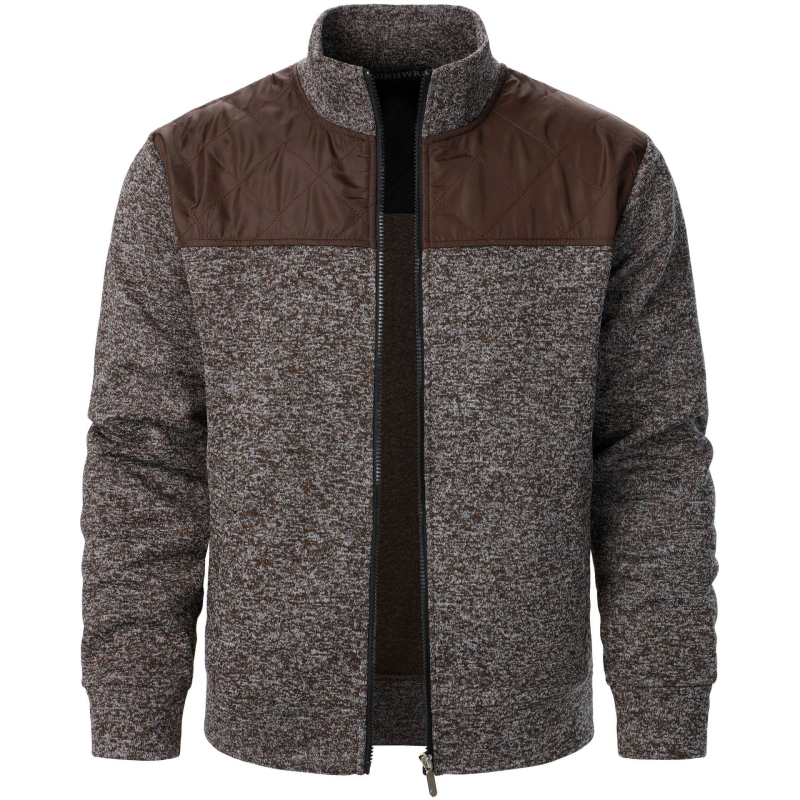 Új férfi pulóver, férfi őszi-téli varrásos kötöttáru, férfi cipzáras kardigán, kabát