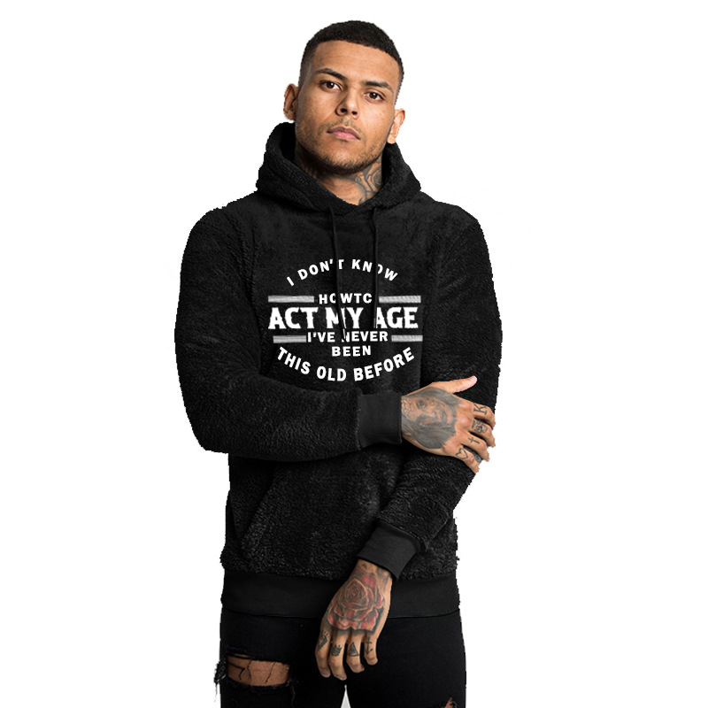 Rudens ir žiemos lauko sustorintas paltas Vyriškas megztinis su fliso pamušalu, sustorintas megztinis su gobtuvu Dvipusis flisas Flisas Flisas Flisas