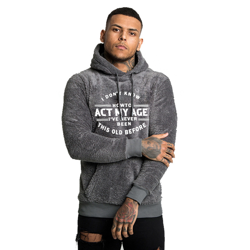 Rudens ir žiemos lauko sustorintas paltas Vyriškas megztinis su fliso pamušalu, sustorintas megztinis su gobtuvu Dvipusis flisas Flisas Flisas Flisas